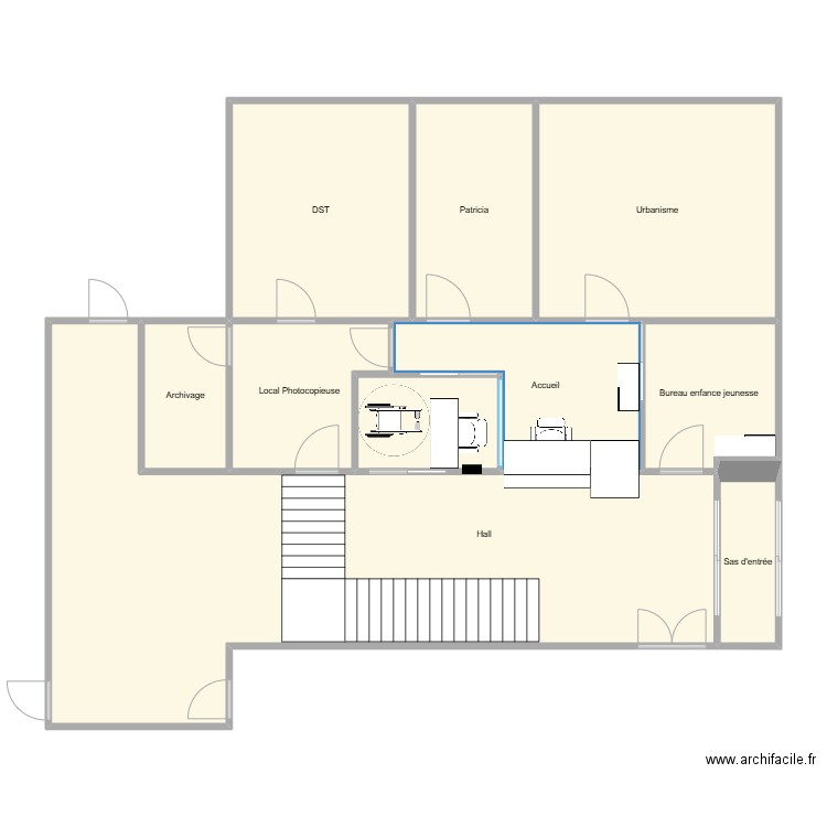 Idée n°2. Plan de 10 pièces et 150 m2