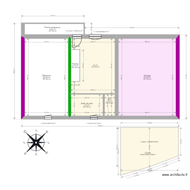 ML24014354. Plan de 12 pièces et 193 m2