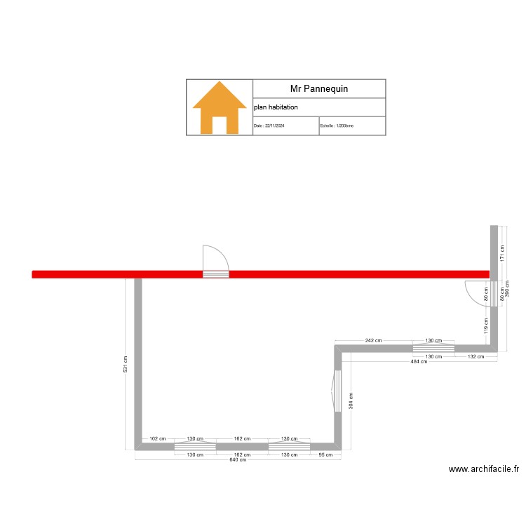 M Pannequin . Plan de 0 pièce et 0 m2