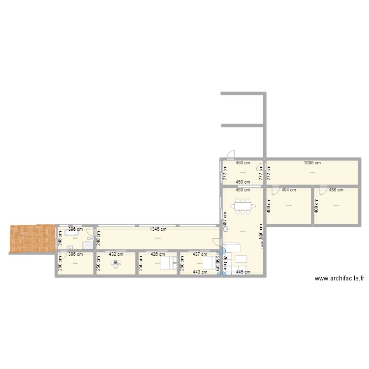 MSAUV. Plan de 11 pièces et 207 m2