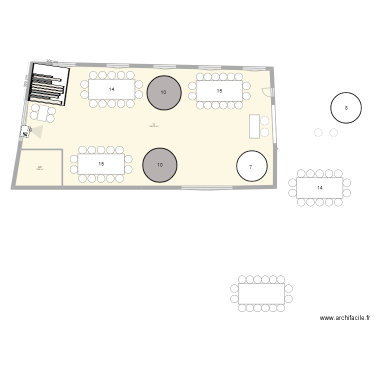 NADINE & YAYA 2. Plan de 2 pièces et 176 m2