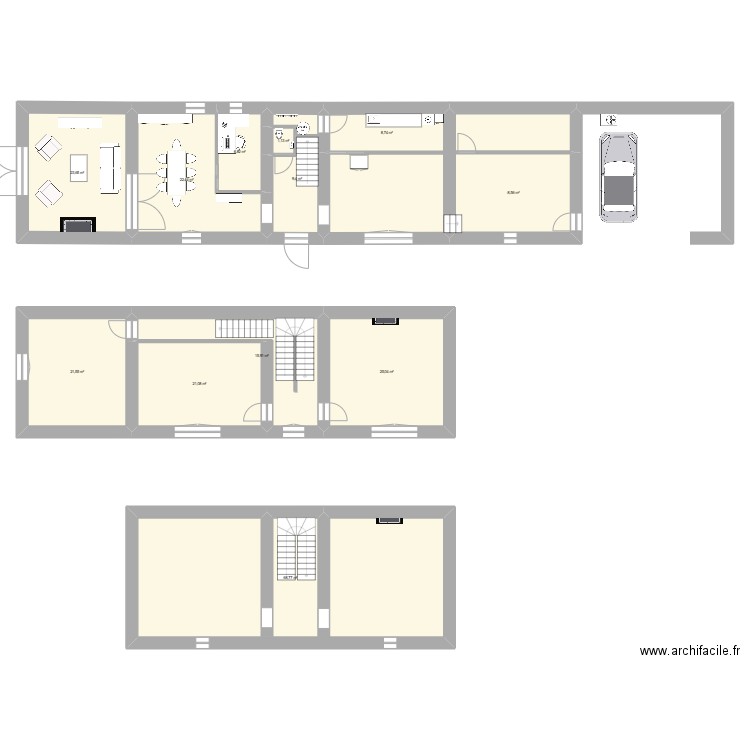 MAISON DALTIER PRO. Plan de 12 pièces et 243 m2