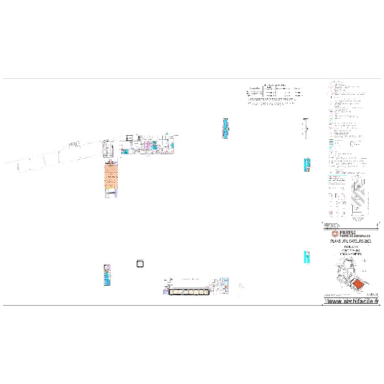 OFFICE_EXPLOIT_PARIS. Plan de 9 pièces et 310 m2