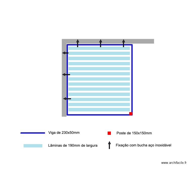 MENDOL. Plan de 1 pièce et 16 m2