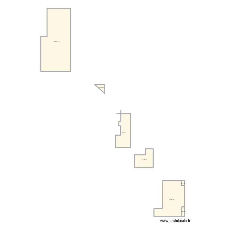 CAILLEAUX HAUB AIDE DPE. Plan de 7 pièces et 44 m2