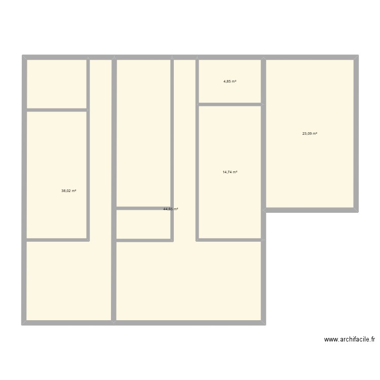 Niss976. Plan de 5 pièces et 125 m2