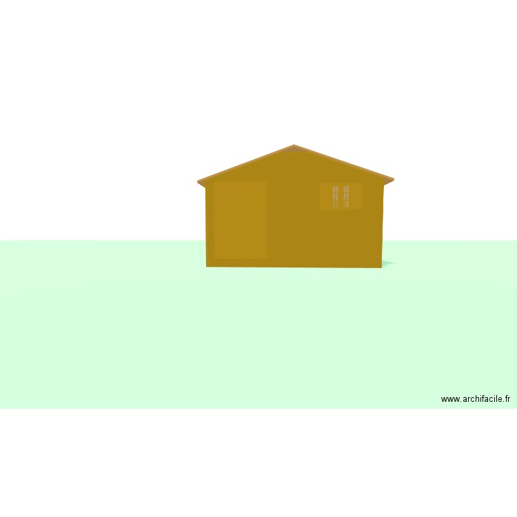 abris de jardin. Plan de 1 pièce et 20 m2