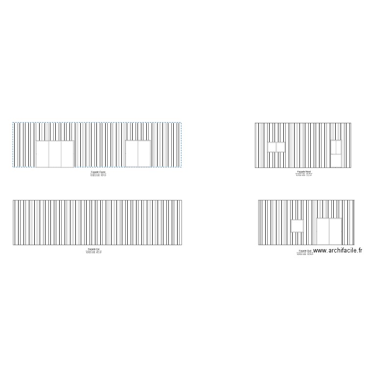 Façades Sarzeau V1 - 17/08/2024. Plan de 0 pièce et 0 m2