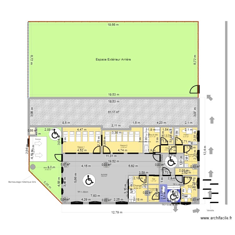 Fontenay Projet JrD ArL Tvx - av CF V Bienvenu 2. Plan de 28 pièces et 389 m2