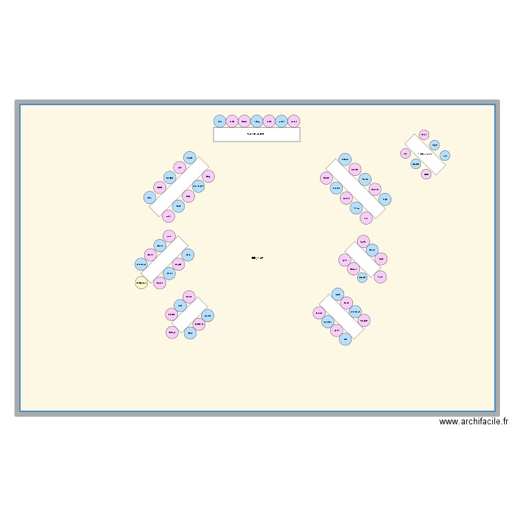 Plan de table mariage. Plan de 1 pièce et 469 m2