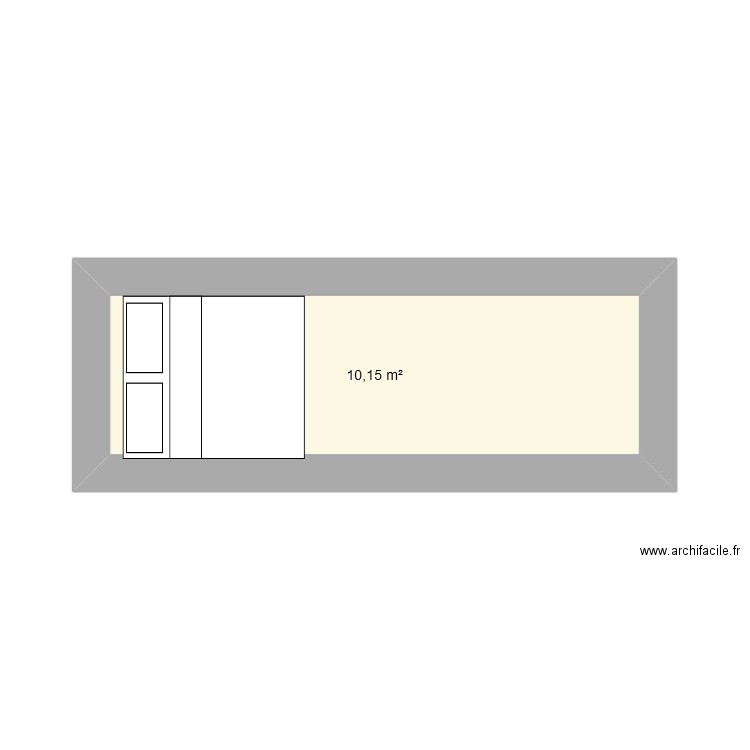 tinyHouse2. Plan de 1 pièce et 10 m2