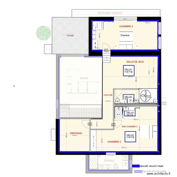 Plan maison Plan de cuques avec comblesV2 S. Plan de 22 pièces et 269 m2
