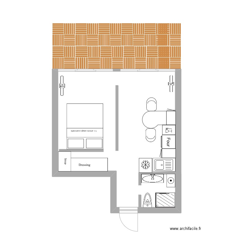 port. Plan de 0 pièce et 0 m2