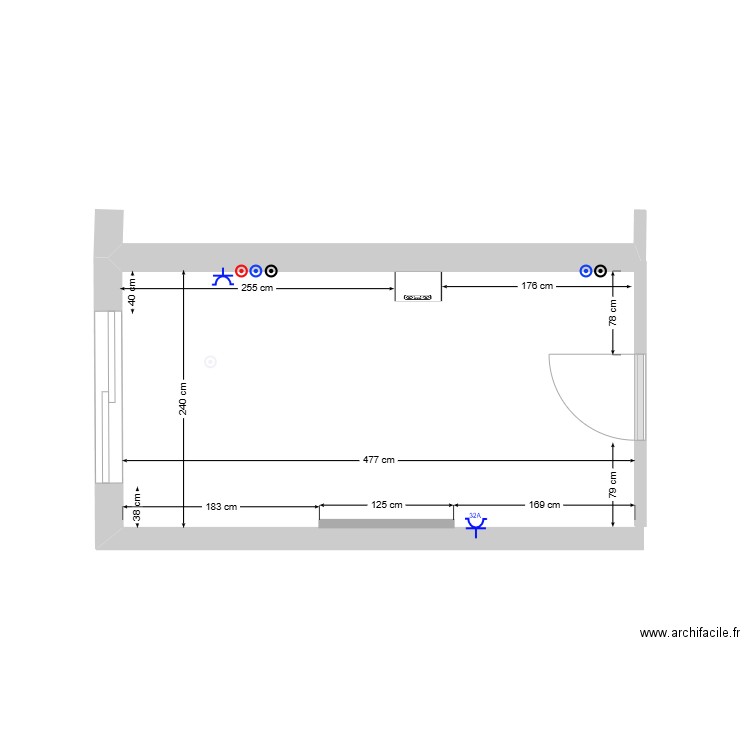 Cuisine Rossan_V1. Plan de 0 pièce et 0 m2