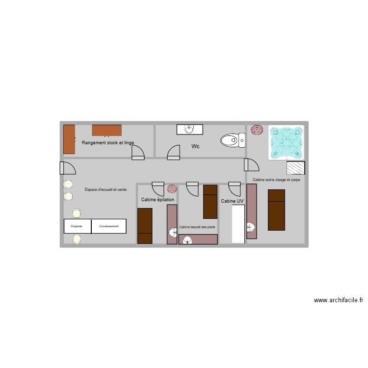 institut bourg . Plan de 7 pièces et 7 m2