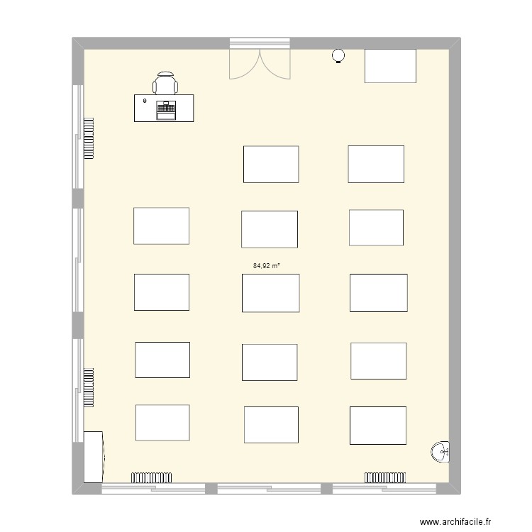 etudes on. Plan de 1 pièce et 85 m2