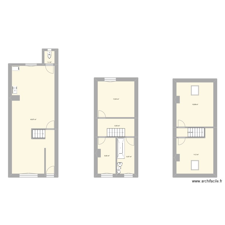 28 brest. Plan de 9 pièces et 117 m2