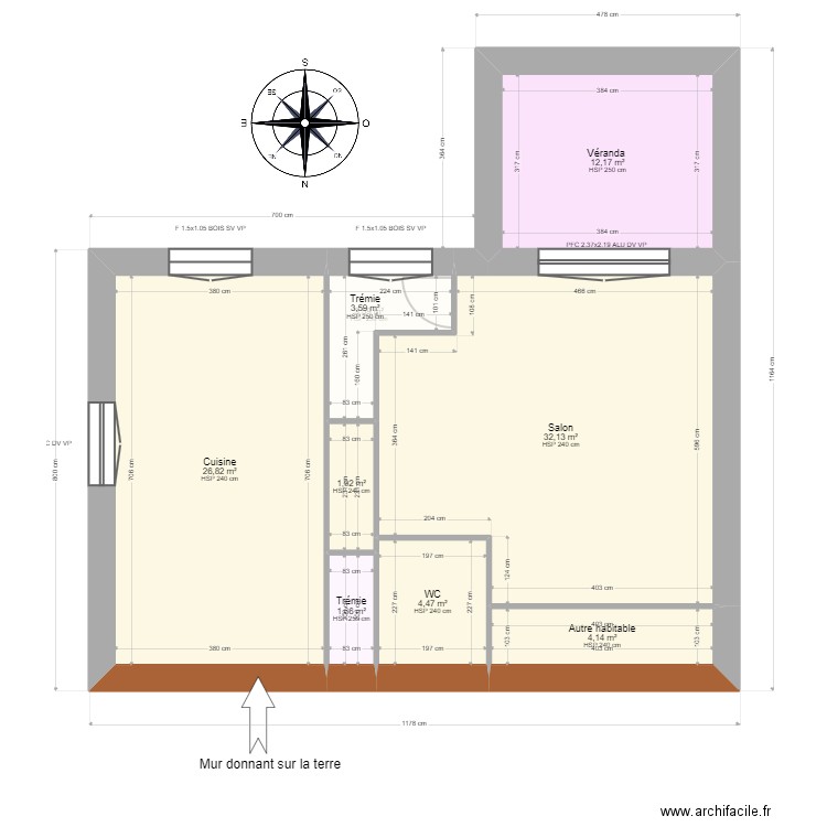 ML24015324 BELLOUR. Plan de 19 pièces et 237 m2