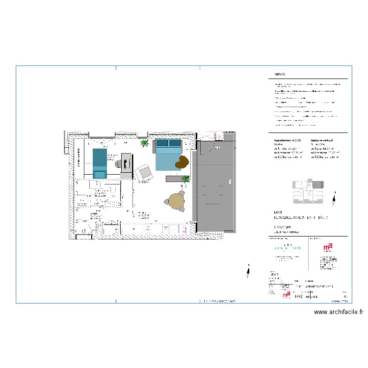 Studio Concorde Luxembourg v3. Plan de 0 pièce et 0 m2