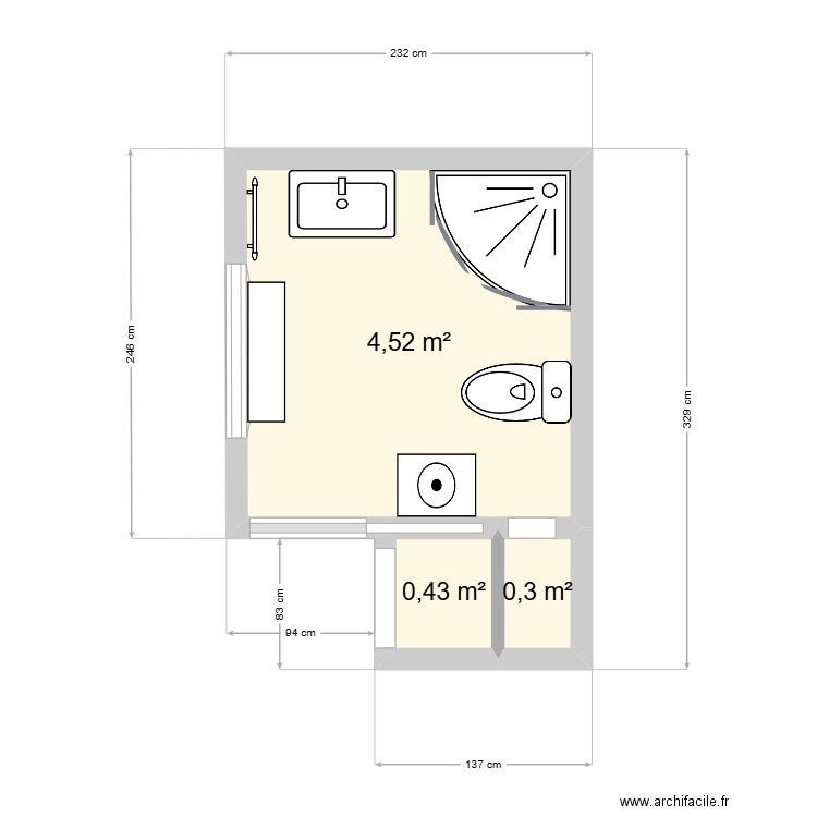 SDE RDC FECAMP 2. Plan de 3 pièces et 5 m2