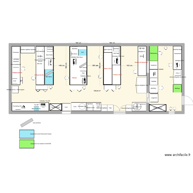 PPT35 NFS + L2 P2R purif 20012025. Plan de 1 pièce et 109 m2