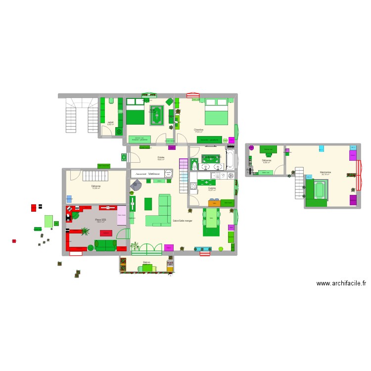 Appartement Ruppoldsried_Renov. Plan de 15 pièces et 174 m2