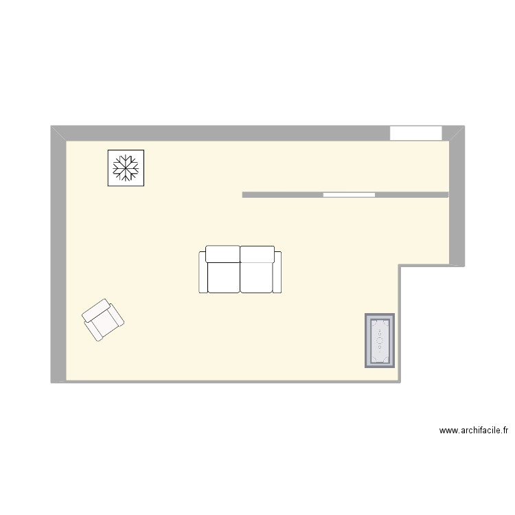 Scène3. Plan de 1 pièce et 26 m2