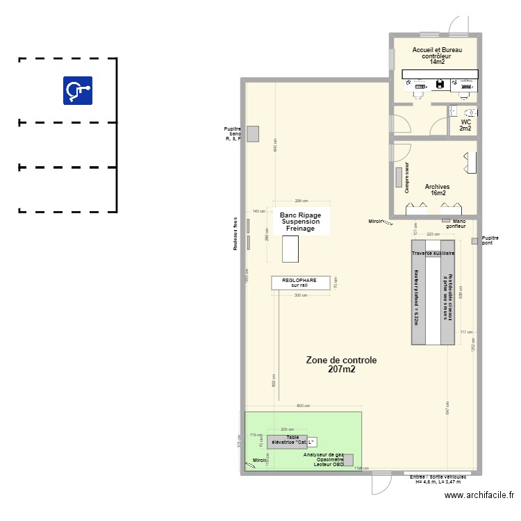 CCT mixte VL/CL GONDREVILLE. Plan de 4 pièces et 245 m2