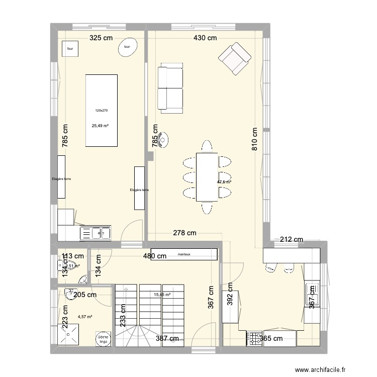 maison 0.1. Plan de 5 pièces et 95 m2