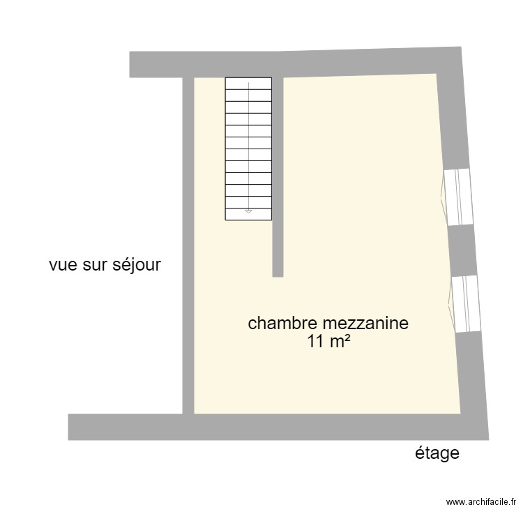 1202. Plan de 3 pièces et 182 m2