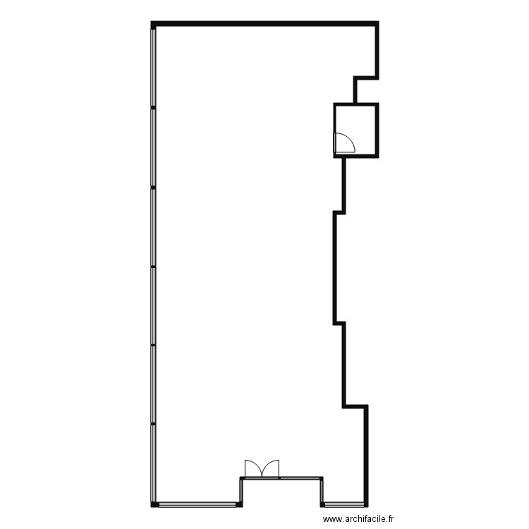 FERRERO. Plan de 2 pièces et 157 m2