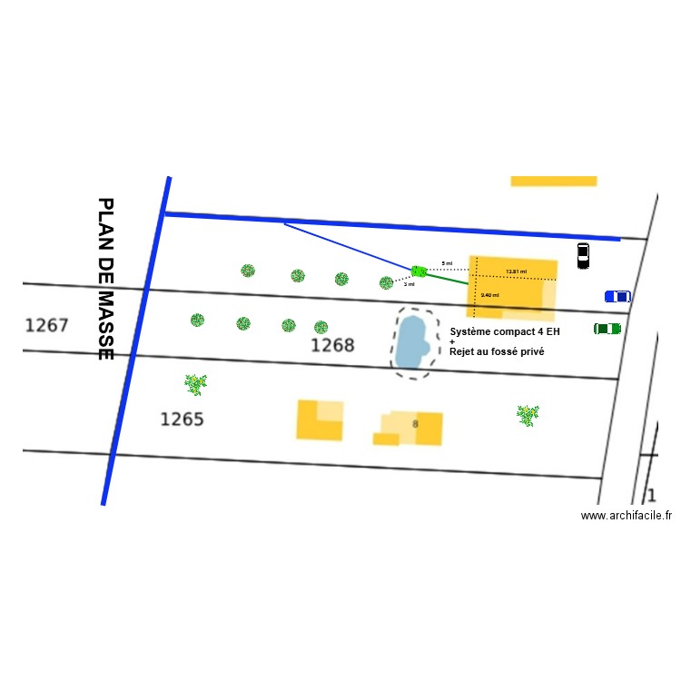 Chartrel. Plan de 0 pièce et 0 m2