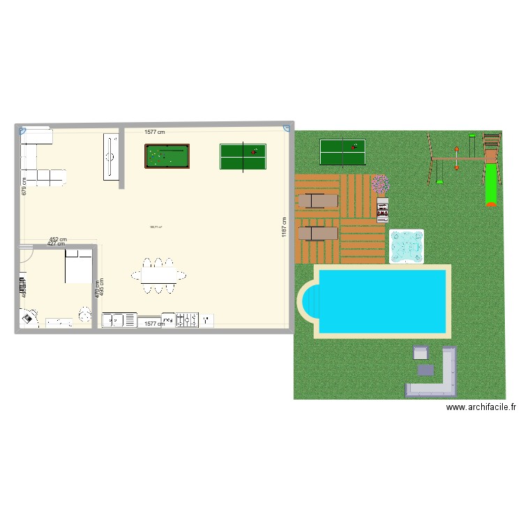 maison de reve. Plan de 1 pièce et 184 m2