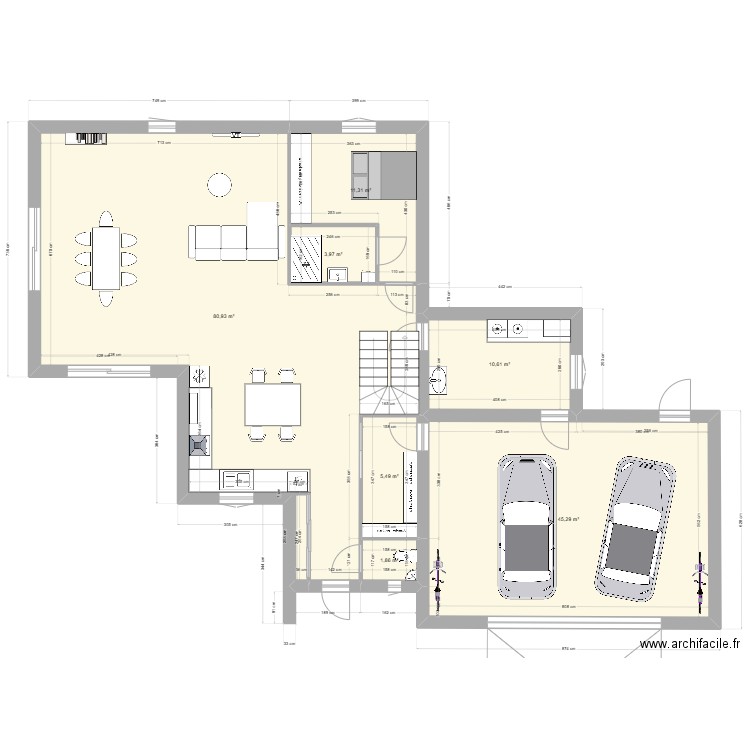 Maison Natigreen Stephane. Plan de 7 pièces et 159 m2