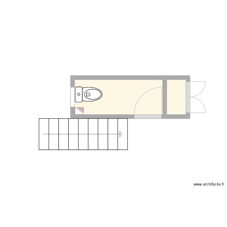 Etat-Actuel_Peiffer. Plan de 2 pièces et 2 m2