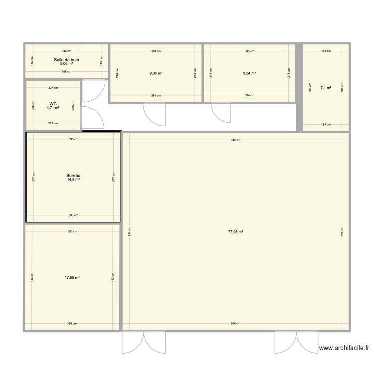 ALEX2. Plan de 8 pièces et 146 m2