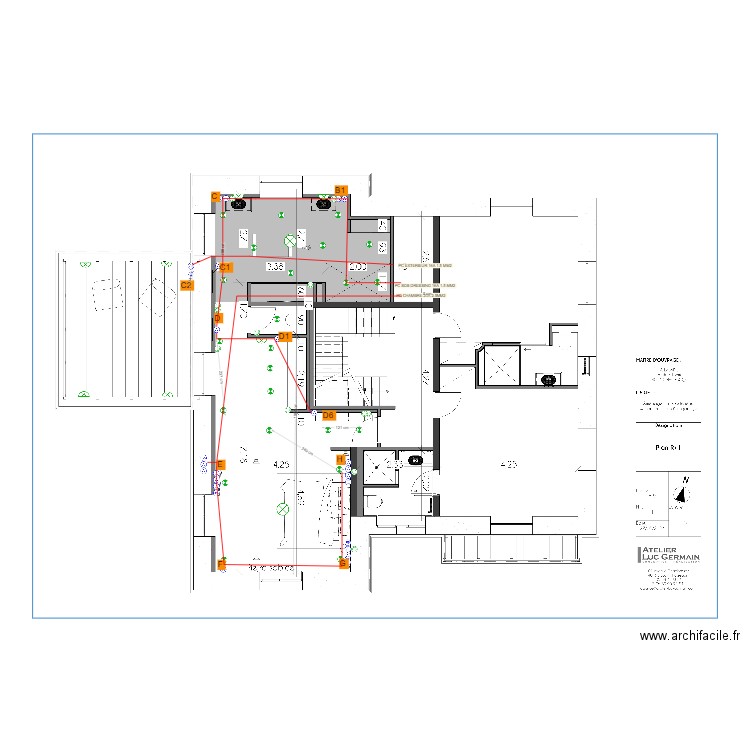 SUITE PARENTALE ELECTRICITE. Plan de 0 pièce et 0 m2