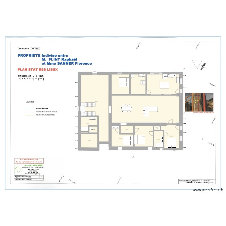 Pouyran mass rev 2. Plan de 14 pièces et 246 m2