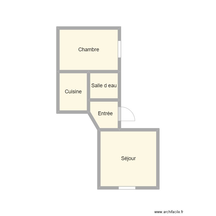 PLAN 2406 WEBER RDC GAUCHE. Plan de 5 pièces et 10 m2