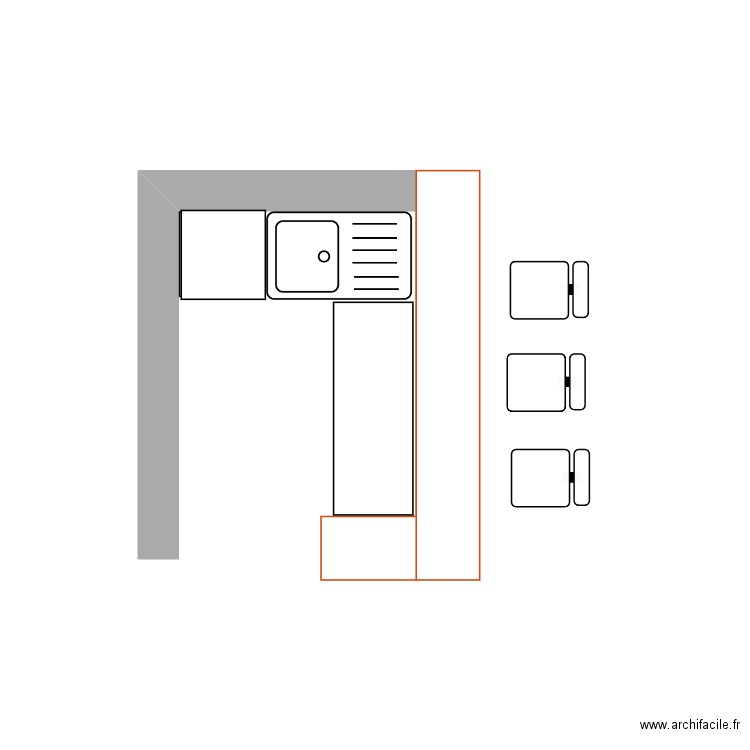 Cuisine d'été. Plan de 0 pièce et 0 m2