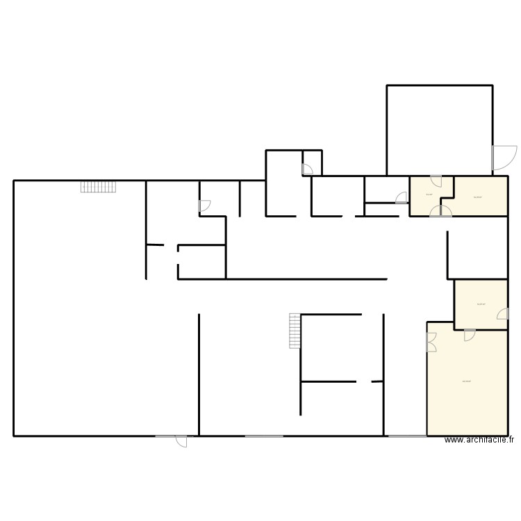 plan essaie. Plan de 4 pièces et 86 m2