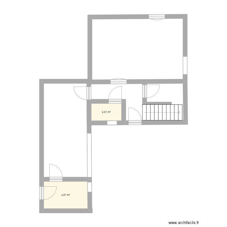 tkt bg. Plan de 2 pièces et 7 m2