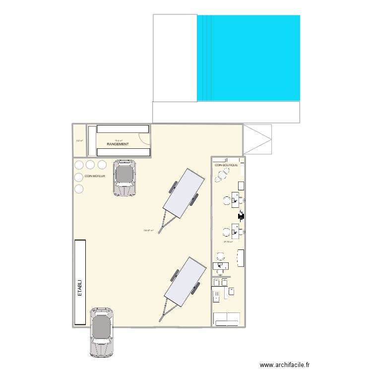 LOCABOAT. Plan de 4 pièces et 171 m2