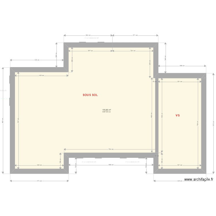 DE LA FOURNIERE. Plan de 20 pièces et 325 m2