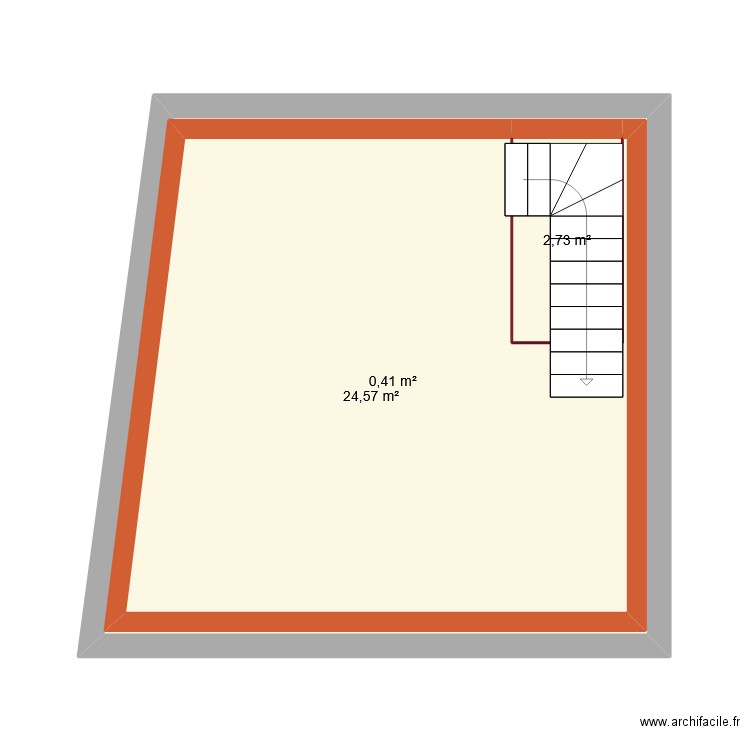 SaintJuvatGrenie. Plan de 3 pièces et 59 m2