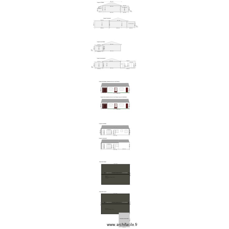 DP4 Façades. Plan de 0 pièce et 0 m2