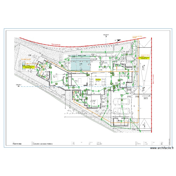 Plan électrique lot 444. Plan de 0 pièce et 0 m2