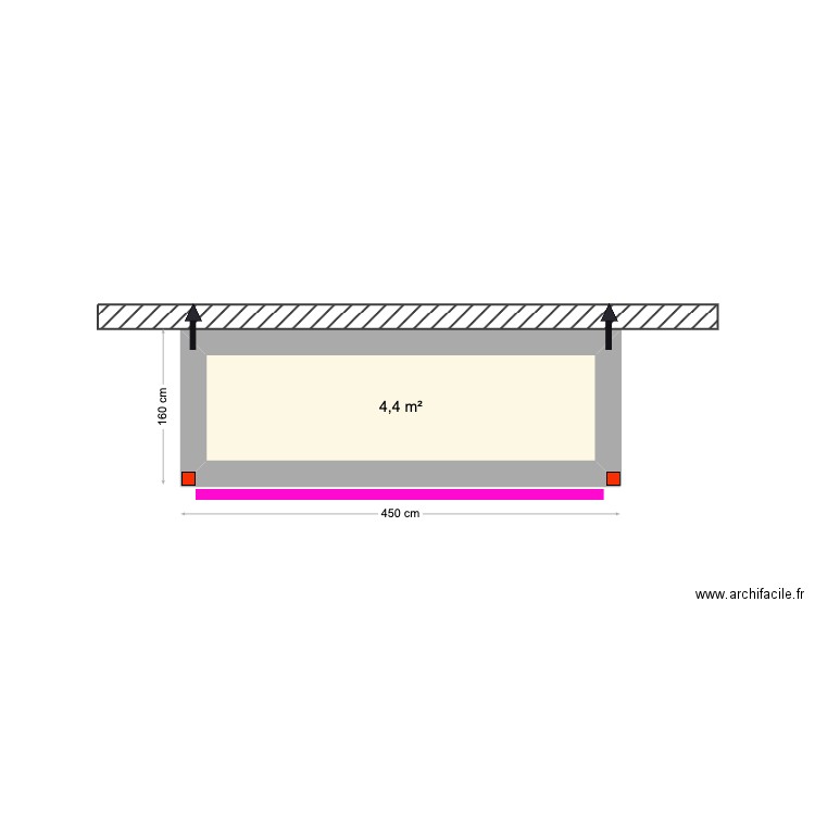 Sergey Kitchen Carport. Plan de 1 pièce et 4 m2