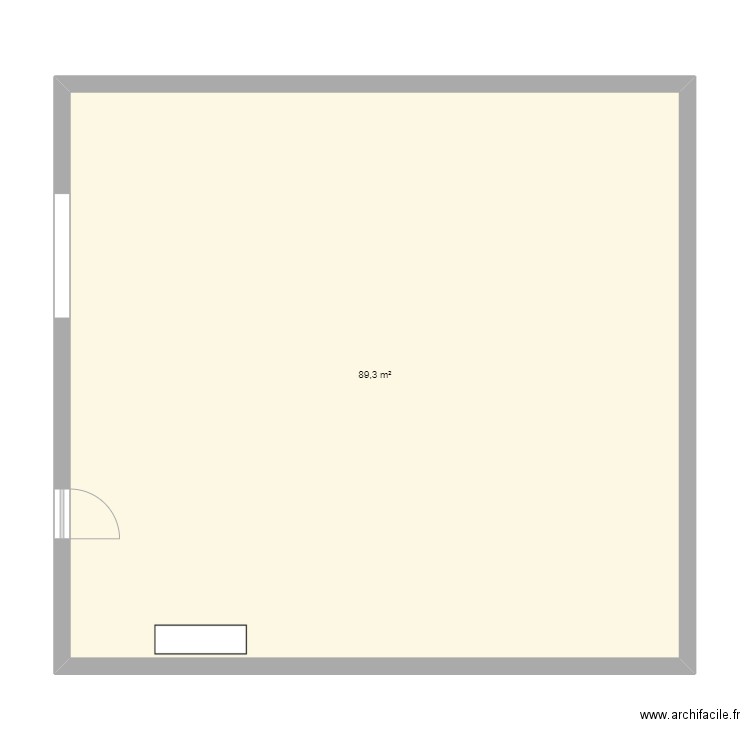 mathias. Plan de 1 pièce et 89 m2