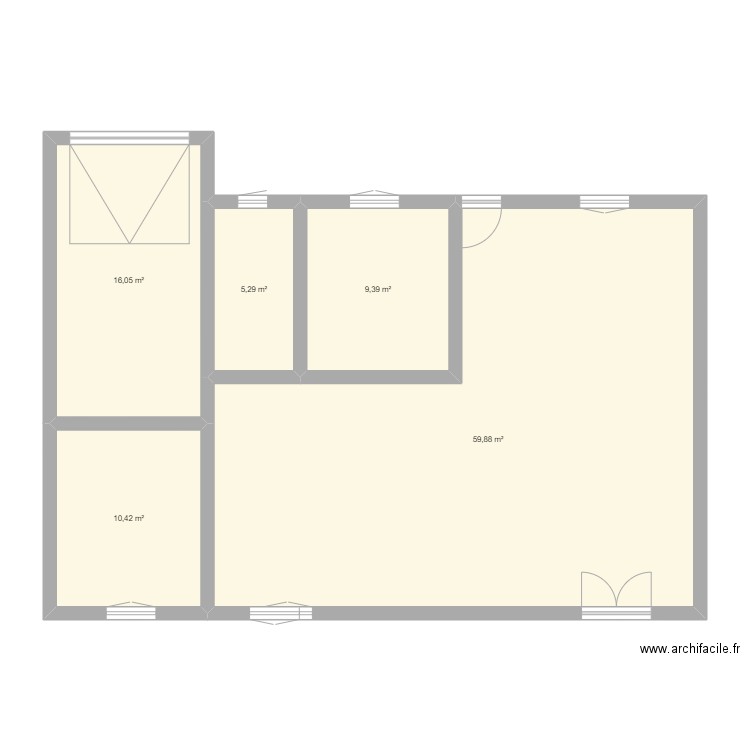 Maison du Cellier 2. Plan de 5 pièces et 101 m2